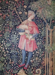 Een Man die Doedelzak speelt (detail)